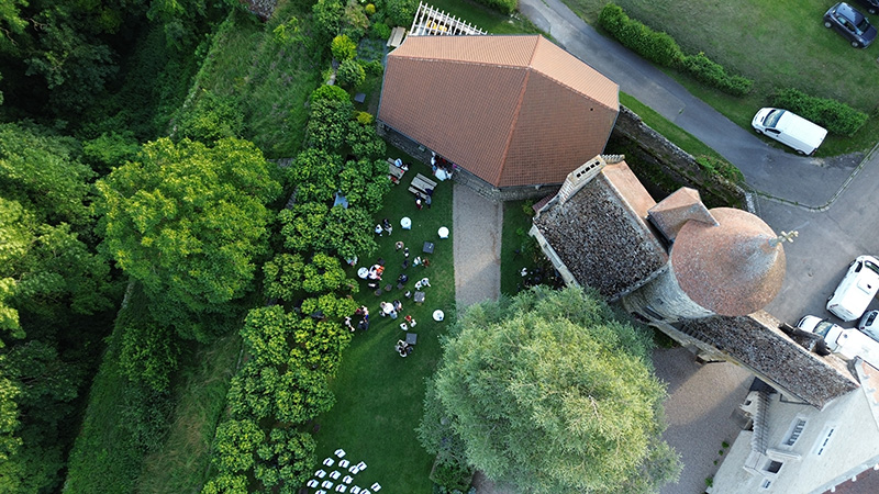 Photo Drone Groupe et Cocktail